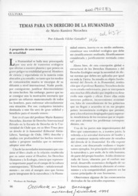 Temas para un derecho de la humanidad  [artículo] Eduardo Vilches González.