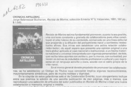 Crónicas artilleras  [artículo].