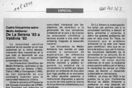 "Es el momento de plantear soluciones a los problemas ambientales"  [artículo] Sofía Törey.