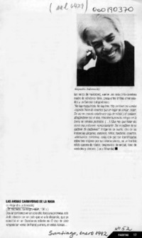 Las ansias carnívoras de la nada  [artículo] Luca Miranda.