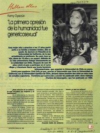 "La Primera opresión de la humanidad fue genericosexual"  [artículo].