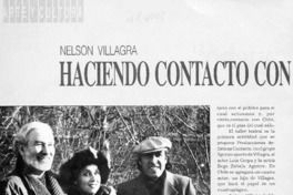Haciendo contacto con Chile  [artículo] Sergio Martínez.
