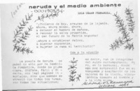 Neruda y el medio ambiente  [artículo] Luis César Fernández.
