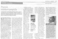 Poesía ininterrumpida