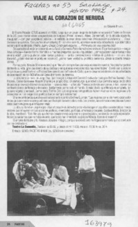 Viaje al corazón de Neruda