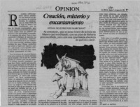 Creación, misterio y encantamiento  [artículo] Reinaldo Edmundo Marchant.