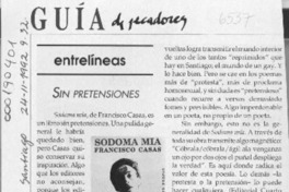 Sin pretensiones  [artículo] G. L.