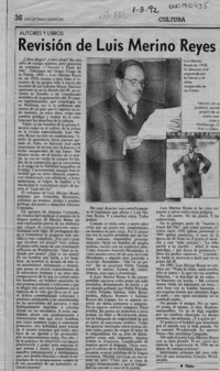 Revisión de Luis Merino Reyes  [artículo] Filebo.