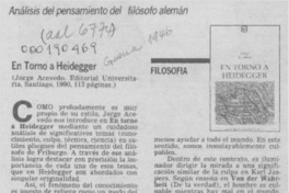 En torno a Heidegger