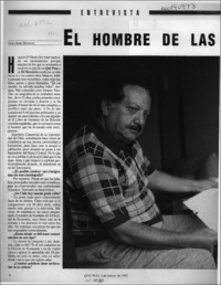 El hombre de las palabras cruzadas  [artículo] Guillermo Hidalgo.