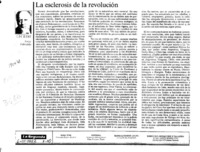La esclerosis de la revolución  [artículo] Jorge Edwards.