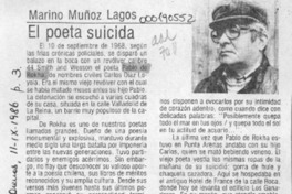 El poeta suicida  [artículo] Marino Muñoz Lagos.