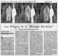 Los peligros de la "biología del amor"  [artículo] Carlos Cousiño.