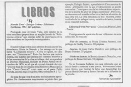 Libros  [artículo] Fernando Quilodrán.