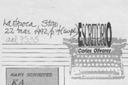 Escritorio  [artículo] Carlos Olivárez.