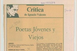Poetas jóvenes y viejos