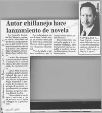 Autor chillanejo hace lanzamiento de novela  [artículo].