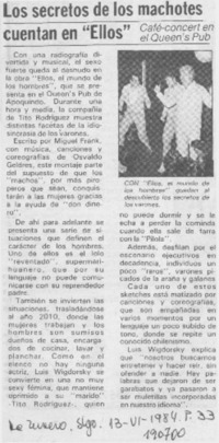 Los Secretos de los machotes cuentan en "Ellos".