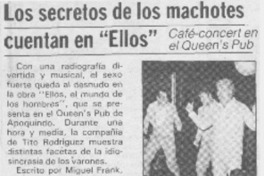 Los Secretos de los machotes cuentan en "Ellos".