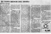 El tono menor del deseo