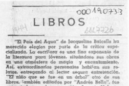 Libros  [artículo] A. P.