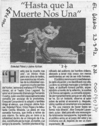 "Hasta que la muerte nos una"  [artículo].