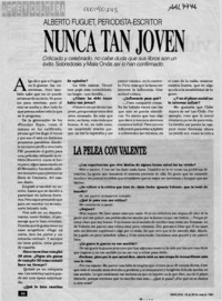 Nunca tan joven  [artículo] Margarita Cea.