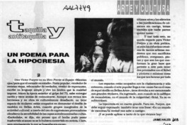 Un poema para la hipocresía  [artículo] Jaime Hales.