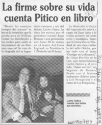 La Firme sobre su vida cuenta Pitico en libro  [artículo].