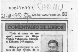 Todo el amor en sus ojos  [artículo] Antonio Rojas Gómez.