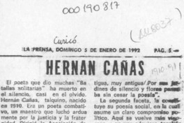 Hernán Cañas  [artículo] Matías Rafide.