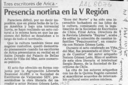 Presencia nortina en la V Región  [artículo] Myriam Phillips.