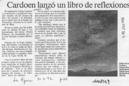Cardoen lanzó un libro de reflexiones  [artículo].