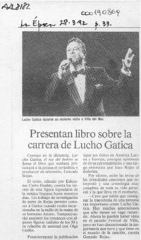 Presentan libro sobre la carrera de Lucho Gatica