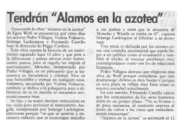 Tendrán "Alamos en la azotea"  [artículo].