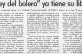 "Rey del bolero" ya tiene su libro  [artículo].