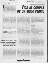 Vida al compás de un siglo febril  [artículo] Jaime Collyer.