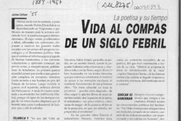 Vida al compás de un siglo febril  [artículo] Jaime Collyer.