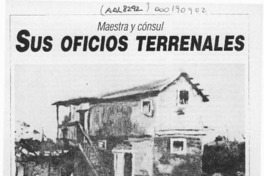 Sus oficios terrenales  [artículo] Melissa Kazabián.