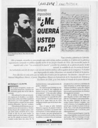 "Me querrá usted fea?"  [artículo] Mili Rodríguez V.