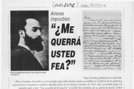 "Me querrá usted fea?"  [artículo] Mili Rodríguez V.