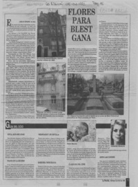 Flores para Blest Gana  [artículo] Carlos Vergara.