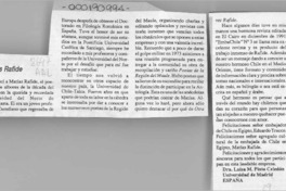 Matías Rafide  [artículo] Luisa M. Pinto Celedón.