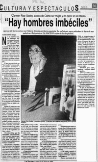 "Hay hombres imbéciles"  [artículo] Claudio Bustos.