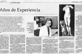 40 años de experiencia  [artículo] Carmen Ortúzar.