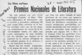 Premios Nacionales de Literatura