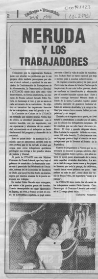 Neruda y los trabajadores