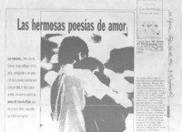 Las hermosas poesías de amor