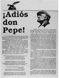 Adiós don Pepe!