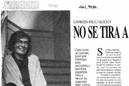 No se tira a la lona  [artículo] Margarita Cea.